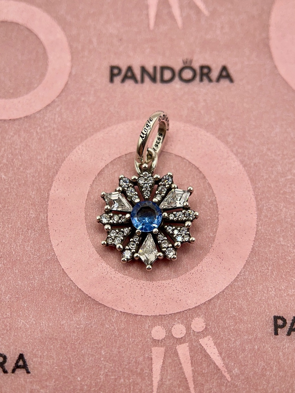 Pandora Disney Frozen Elsa Snowflake Dangle Charm